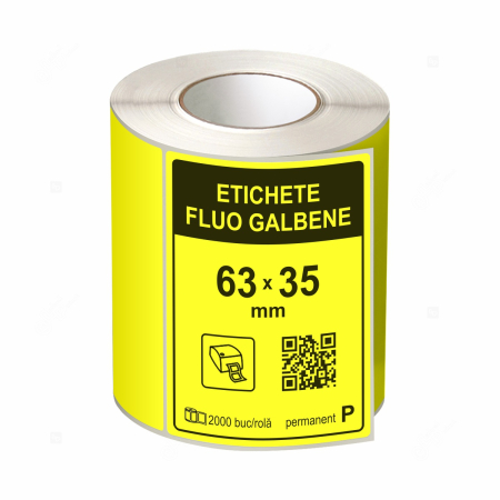 Etichete promotionale - Etichete personalizate, 32X57mm, roz, 800 buc/rola