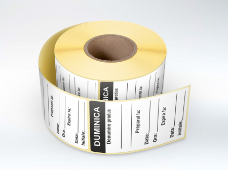 Etichete HACCP alimente - Etichete HACCP autocolante personalizate Zilele Saptamanii - DUMINICA