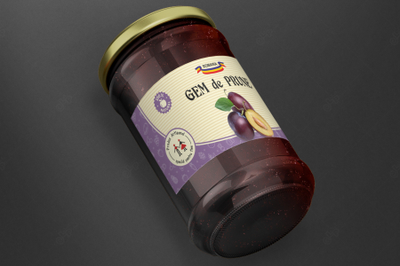 Etichete borcane personalizate Gem prune, 54x144 mm [1]