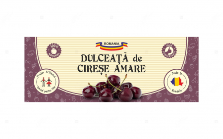 Etichete borcane personalizate Dulceata cirese, 54x144 mm [2]