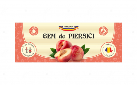 Etichete borcane personalizate Gem piersici, 54x144 mm [2]