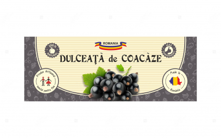 Etichete borcane personalizate Dulceata coacaze, 54x144 mm [2]