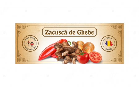 Etichete personalizate, Zacusca de ghebe, 54x144 mm [2]