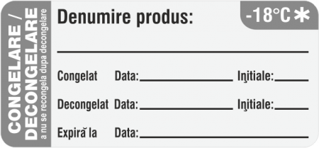 Etichete autoadezive HACCP personalizate, PRODUSE CONGELATE, 25x54 mm, 1000 buc/rola [1]