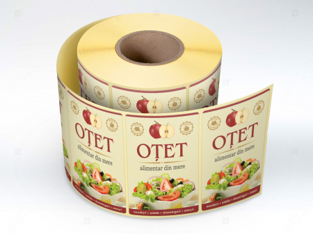 Etichete personalizate, Sticle Otet de mere, 100x70 mm [2]