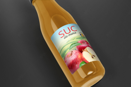 Etichete personalizate, Sticle suc de mere, 100x70 mm [1]
