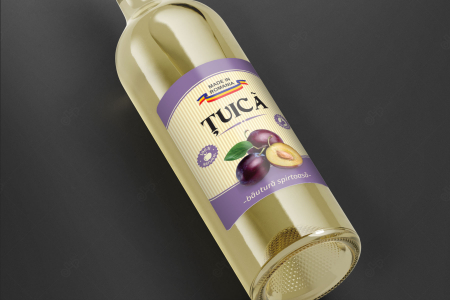Etichete personalizate, Sticle tuica de pruna, 100x70 mm [1]