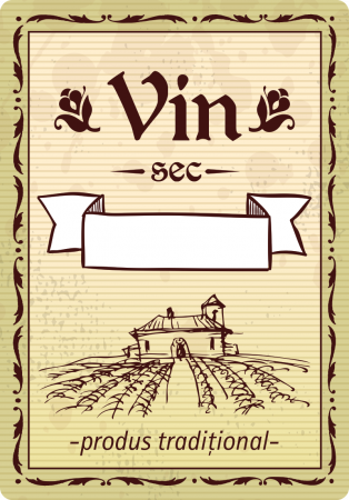 Etichete sticle - Etichete personalizate, Sticle Vin, 100x70 mm