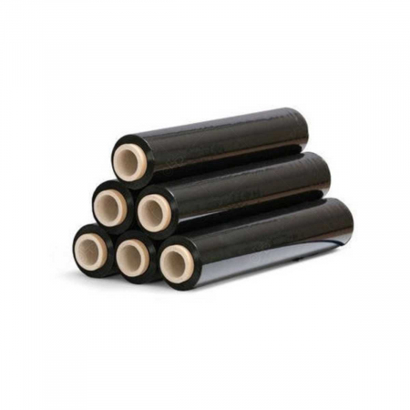 Folie stretch manuala neagra, 23 microni, greutate 1.3 kilograme net, neagra [1]