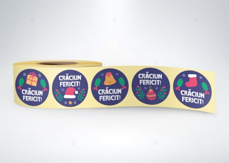 Etichete personalizate de Craciun, 40mm diametru [1]