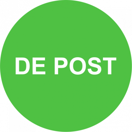Rola etichete autoadezive personalizate "DE POST" [2]