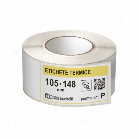 Etichete in rola - Role etichete termice autoadezive 105x148 mm