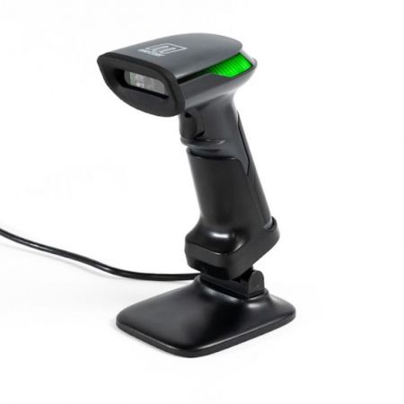 Echipamente - Cititor coduri de bare Metter HS2100, 2D, USB, stand, negru