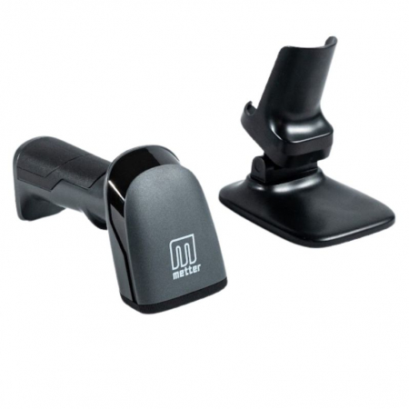 Cititor coduri de bare Metter HS2100, 2D, USB, stand, negru [2]