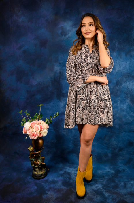 Rochie Scurtă Snake Print [2]