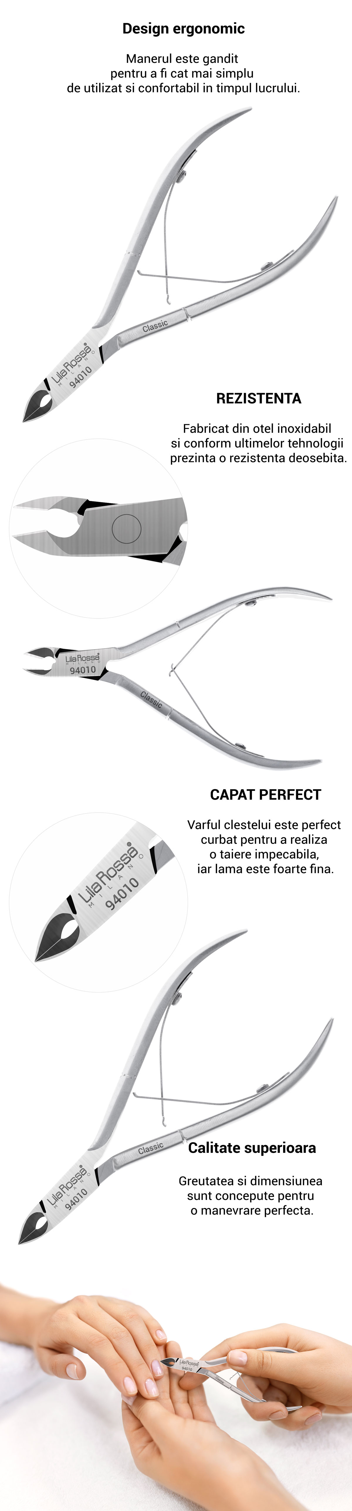 Cleste profesional pentru manichiura / pedichiura Lila Rossa 94010 [5]