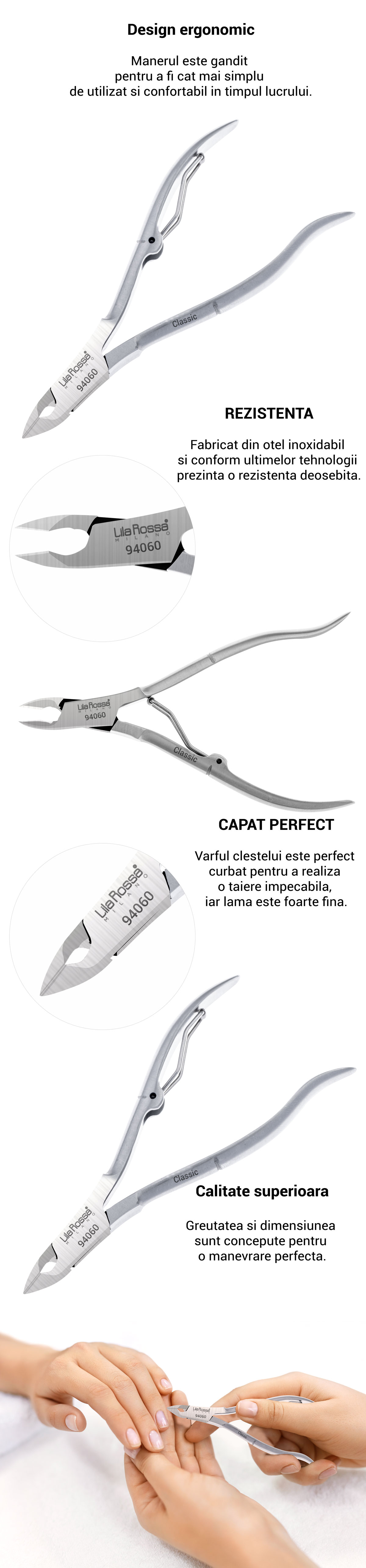 Cleste profesional pentru manichiura / pedichiura Lila Rossa 94060 [6]