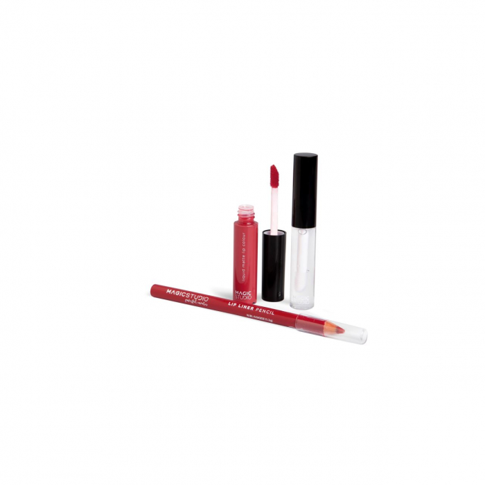 12 Bucati Set gloss si creion de buze Shaky, Matte & Glossy, 60749, Magic Studio, 2 g [2]
