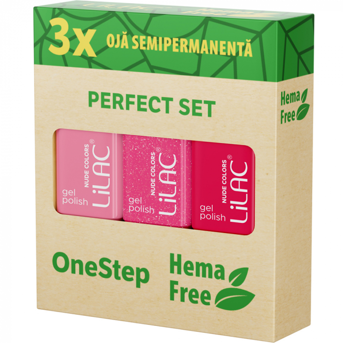 3 x oja semipermanenta Hema Free Pink Collection [1]