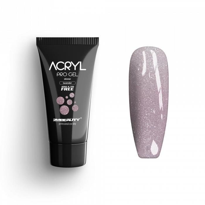 Acryl Pro Gel 2M Shimmer Lavender - 15g [1]