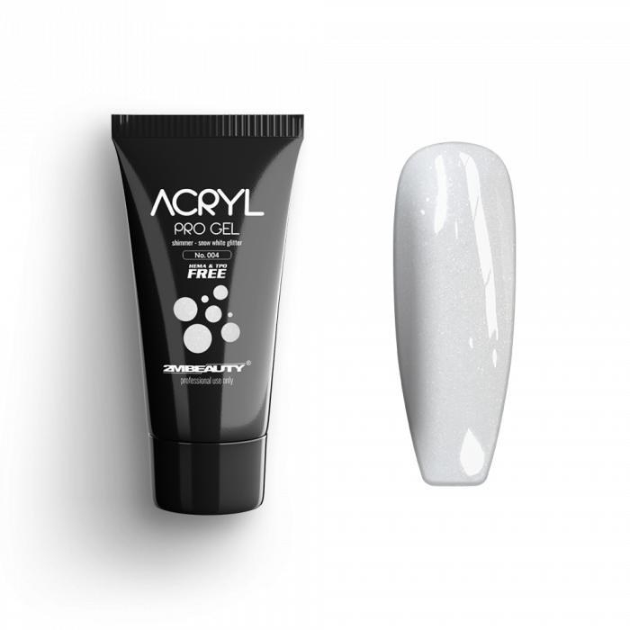 Acryl Pro Gel 2M Shimmer Snow White Glitter - 30g [1]