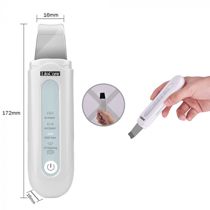 Aparat de curatare faciala si masaj Lila Care, indepartarea punctelor negre, lifting si tonifiere, anti imbatranire, absorbtie nutrienti, alb [8]