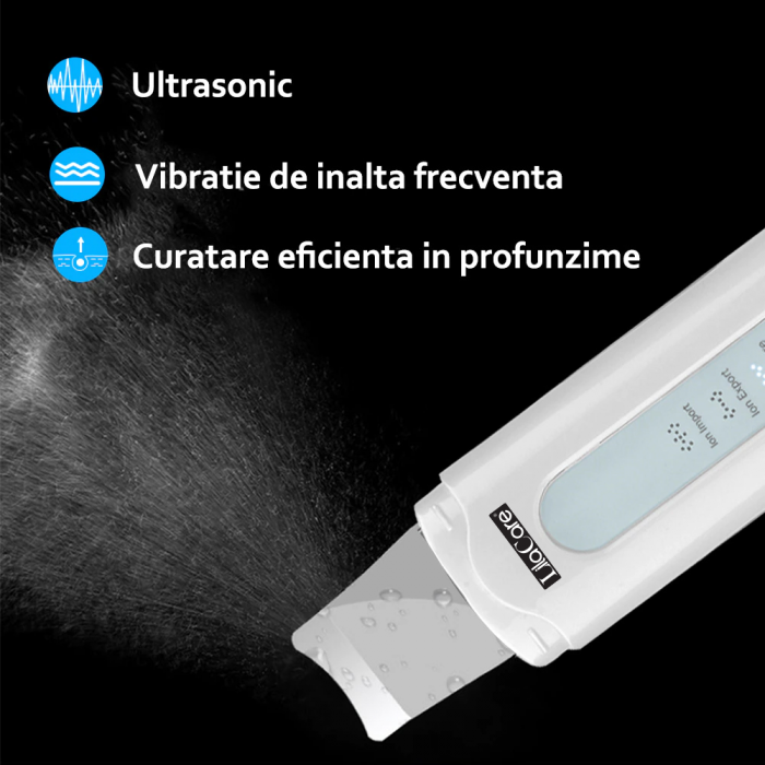 Aparat de curatare faciala si masaj Lila Care, indepartarea punctelor negre, lifting si tonifiere, anti imbatranire, absorbtie nutrienti, alb [5]