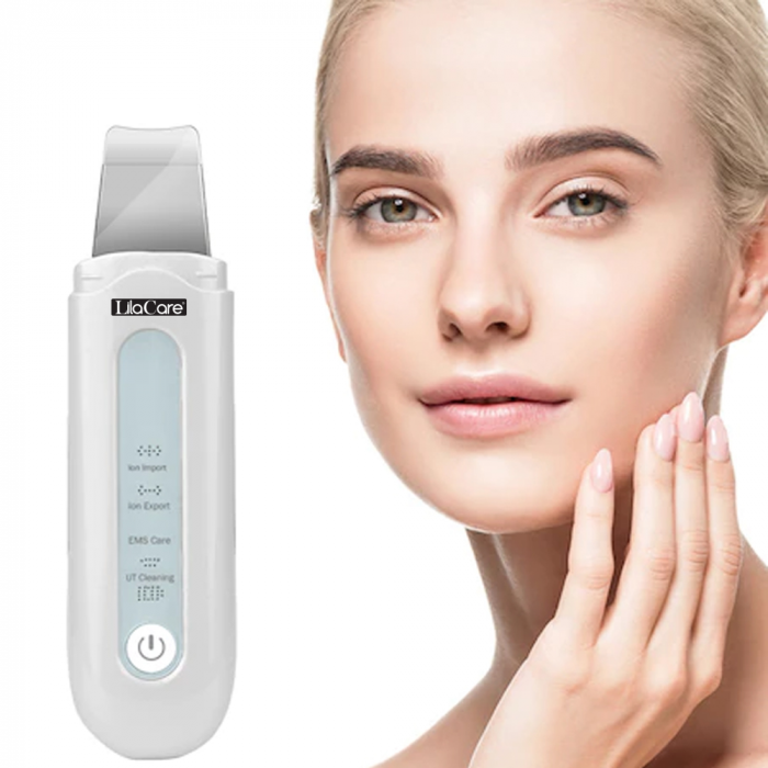 Aparat de curatare faciala si masaj Lila Care, indepartarea punctelor negre, lifting si tonifiere, anti imbatranire, absorbtie nutrienti, alb [2]