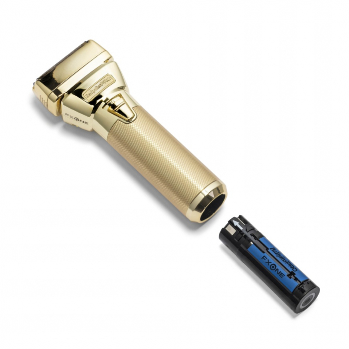 Babyliss Pro Aparat de ras cu folie dubla fara fir FXONE All Metal Gold Cordless [2]
