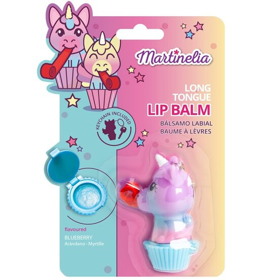 Balsam de buze cu aroma de capsuni Unicorn Tongue, pentru copii, Martinelia, 79001BLA [1]