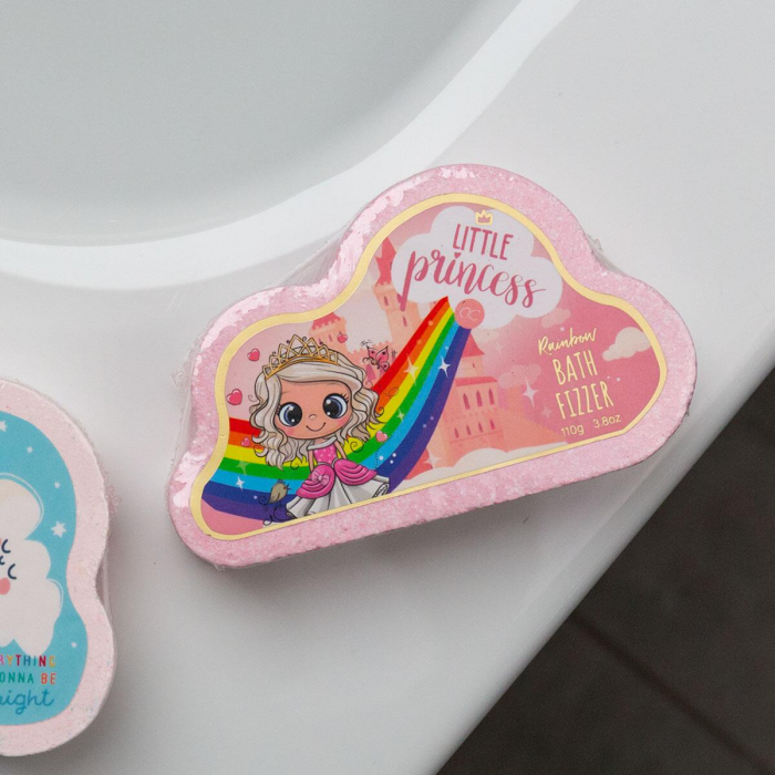 Bila efervescenta de baie pentru copii Little Princess Rainbow Trail Effect, Accentra, 3555135, 110g [5]