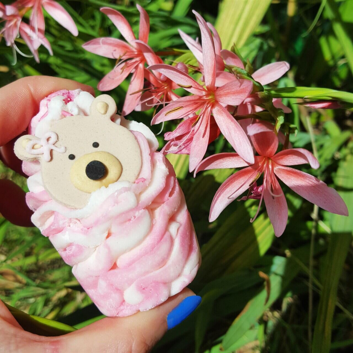 Bomba de baie cremoasa Teddy Bears Picnic Bath 50g, Bomb Cosmetics [4]