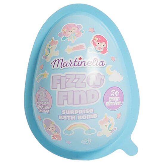 Bombă de baie efervescentă cu surpriză în interior, albastra, 98212K, Martinelia, 150g [1]