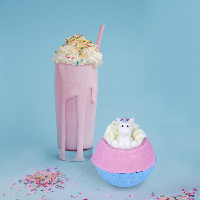 Bomba de baie handmade, cu figurina, Born to Be Unicorn Bath Blaster 160g, Bomb Cosmetics [2]