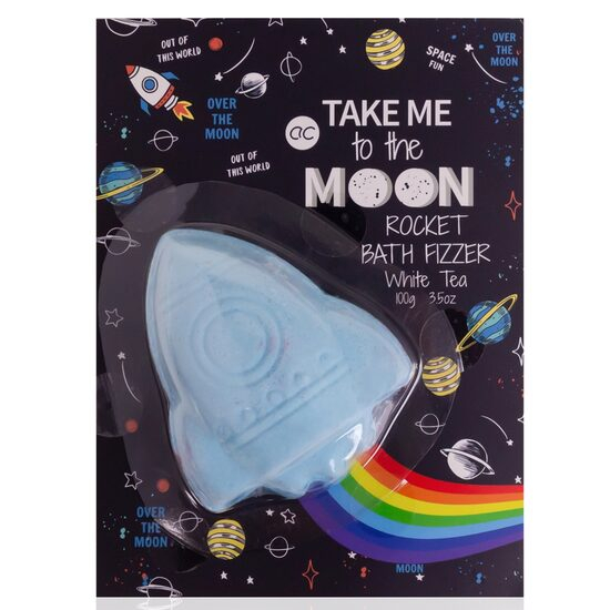 Bomba efervescenta de baie pentru copii Take me to the Moon Rainbow Trail Effect, Accentra, 355871, 100g [1]