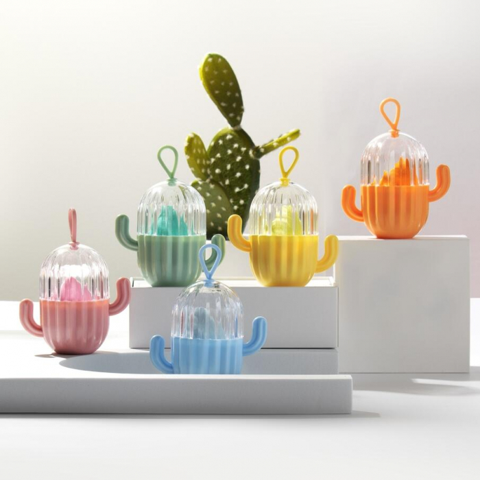 Burete machiaj, pentru aplicarea fondului de ten, Blender, stil lacrima Top Choice 38419, cu cutie depozitare [11]