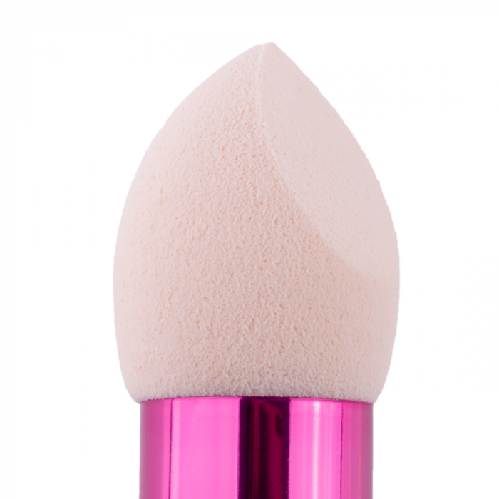 Burete makeup cu maner, pentru fondul de ten - beige + blue [2]