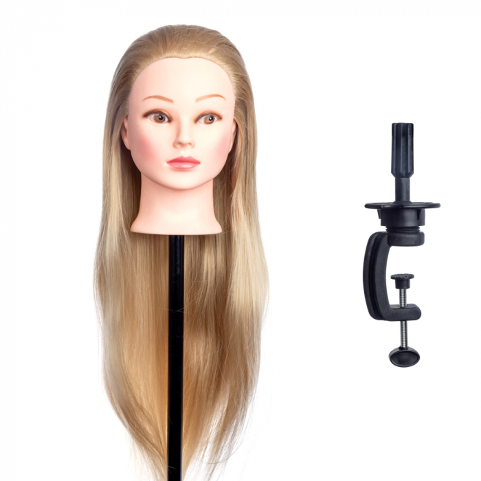 Cap de practica manechin, Lila Rossa, lung, sintetic, 80 cm, blond [3]