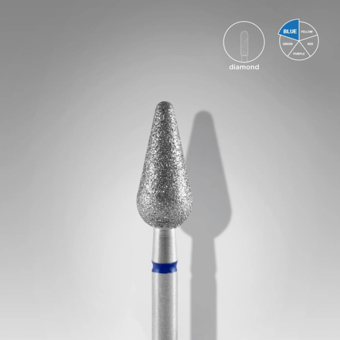 Capat freza diamant Staleks Expert con rotunjit medie 5 mm [1]