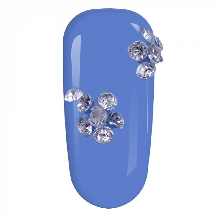 Carusel decor unghii Lilac, decor tip diamant, argintii [3]