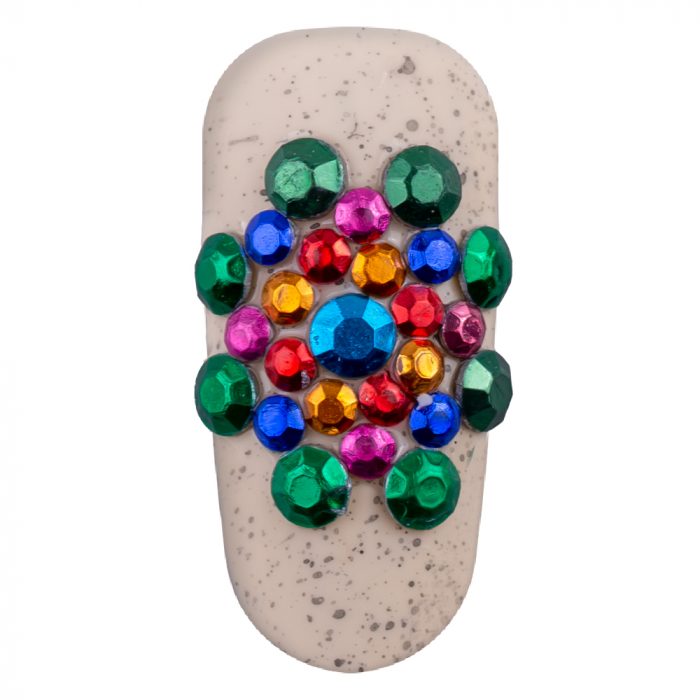 Carusel decoratiuni unghii, mix de pietricele multicolore [2]