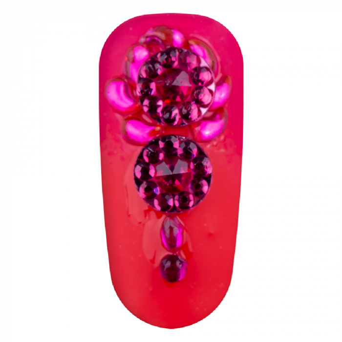 Carusel decoratiuni unghii, strasuri rotunde, multicolore [4]