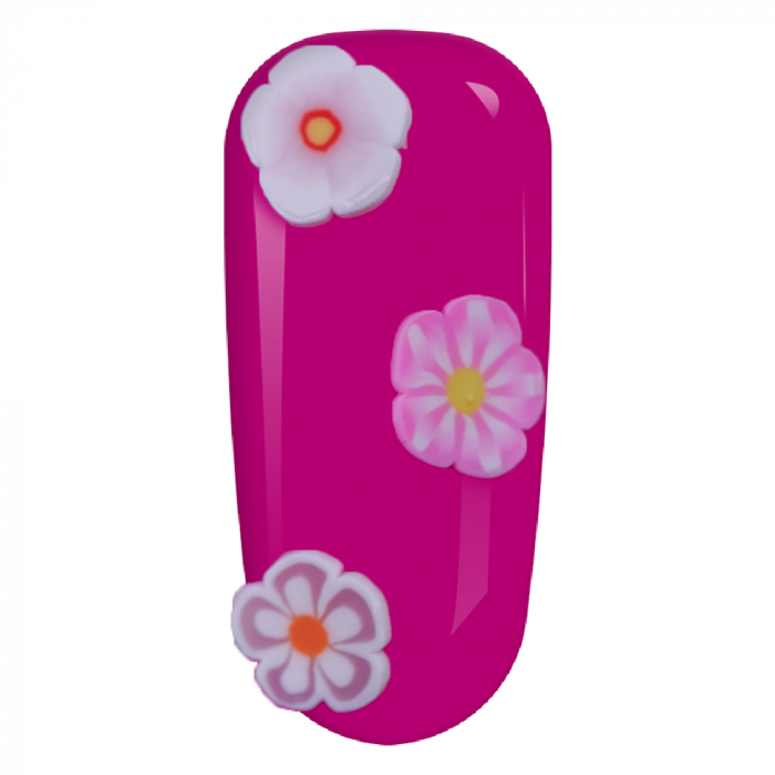 Carusel fimo Lila Rossa, decoratiuni flori pentru unghii [2]