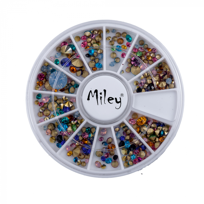 Carusel, strasuri multicolore tip diamant [1]