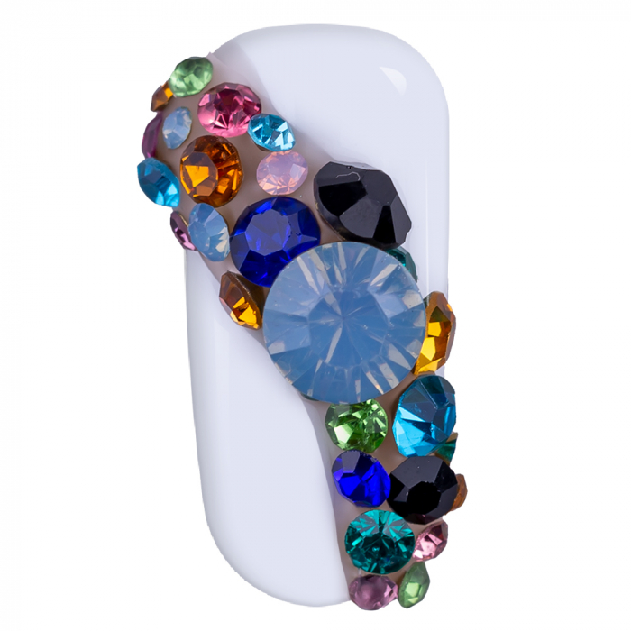 Carusel, strasuri multicolore tip diamant [2]