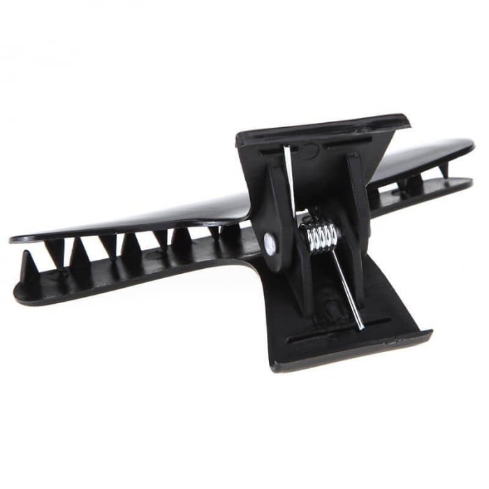 Cleste clama coafor din plastic negru set 12 buc. [2]