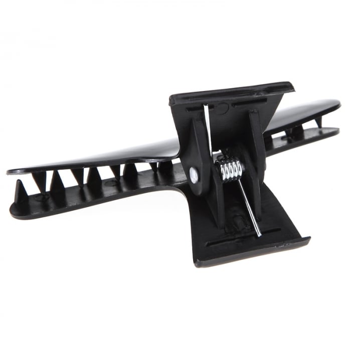 Cleste clama coafor din plastic negru set 12 buc. [6]