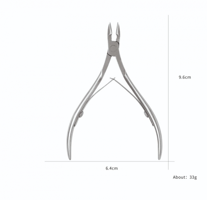Cleste profesional pentru unghii si cuticule, Zenail, argintiu [4]