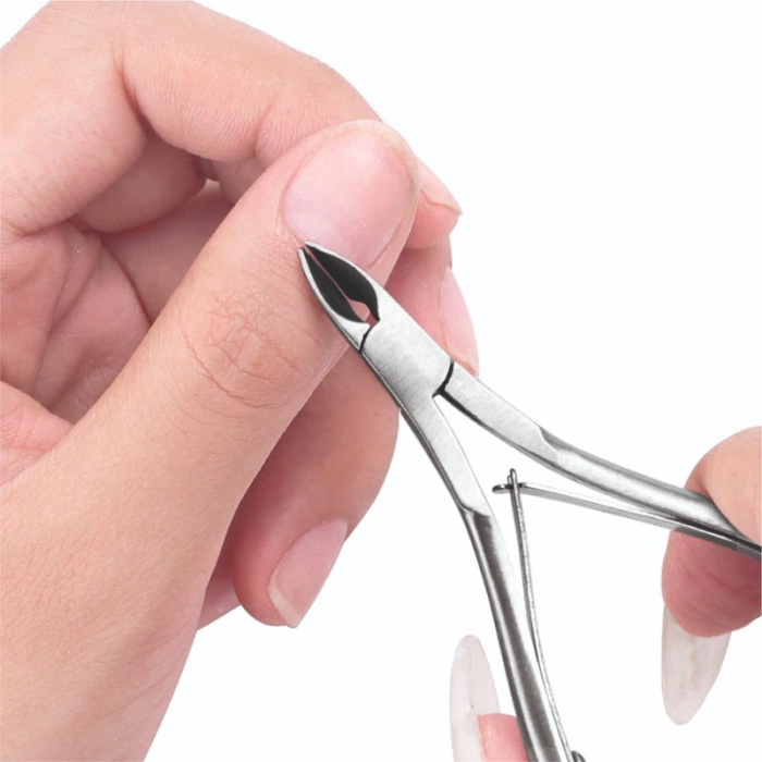 Cleste profesional pentru unghii si cuticule, Zenail, argintiu [2]