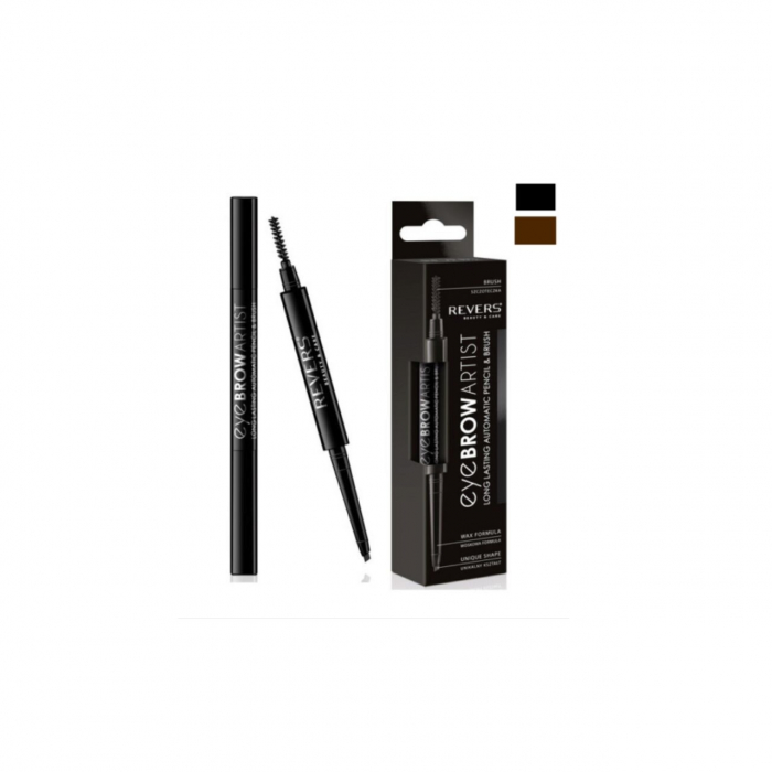 Contur sprancene automat, tip marker, cu pensula speciala, Eye Brow Artist, Revers, negru [2]